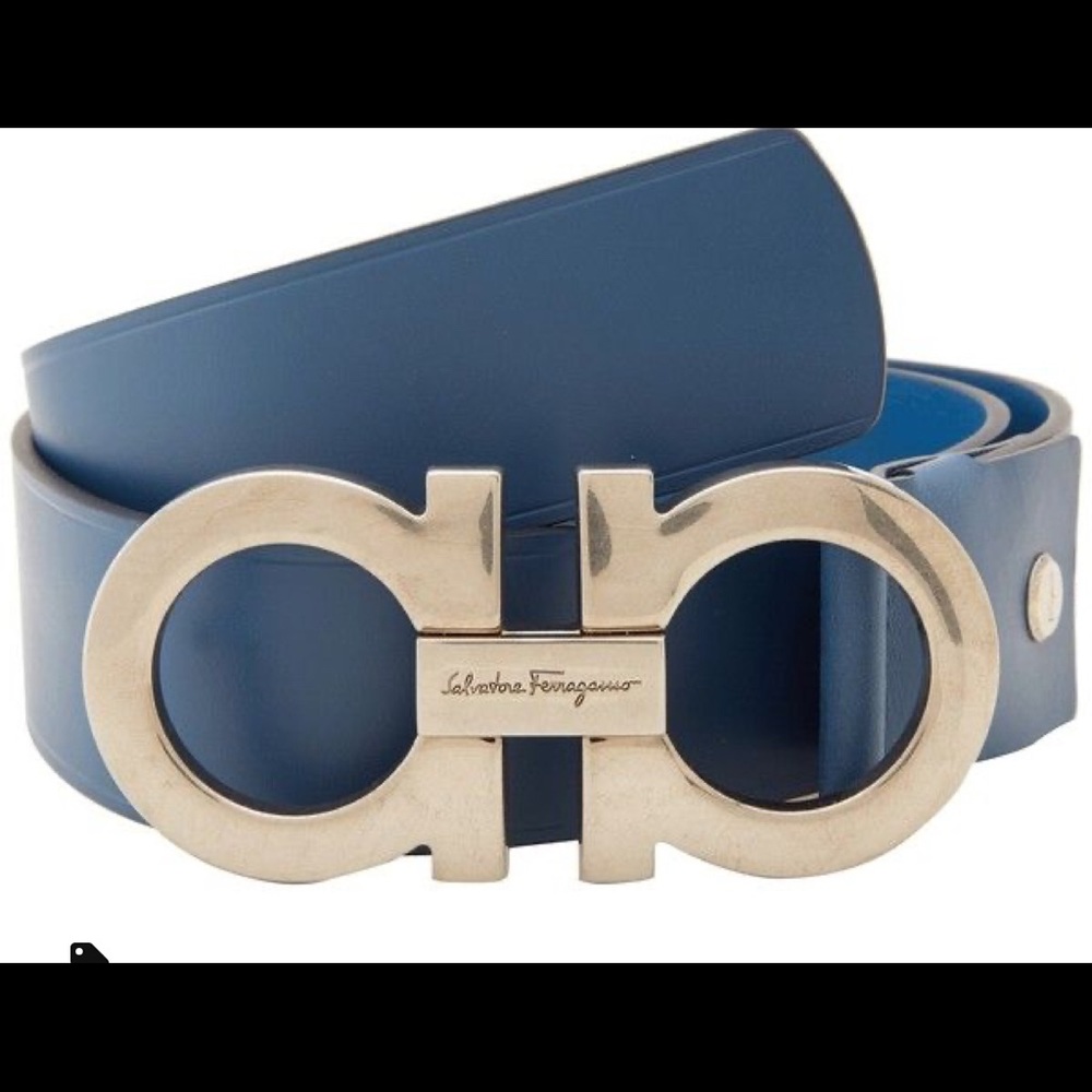Extra large buckle Salvatore Ferragamo belt unisex